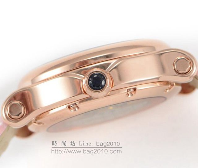 Chopard手錶 蕭邦快樂鑽系列 橢圓型機械6T28新款 蕭邦時尚女表 蕭邦機械女士腕表  hds1843
